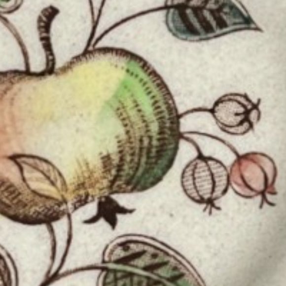 TWO Vtg Johnson Bros "Fruit Sampler" Saucers Staffordshire Old Granite England - Picture 3 of 12